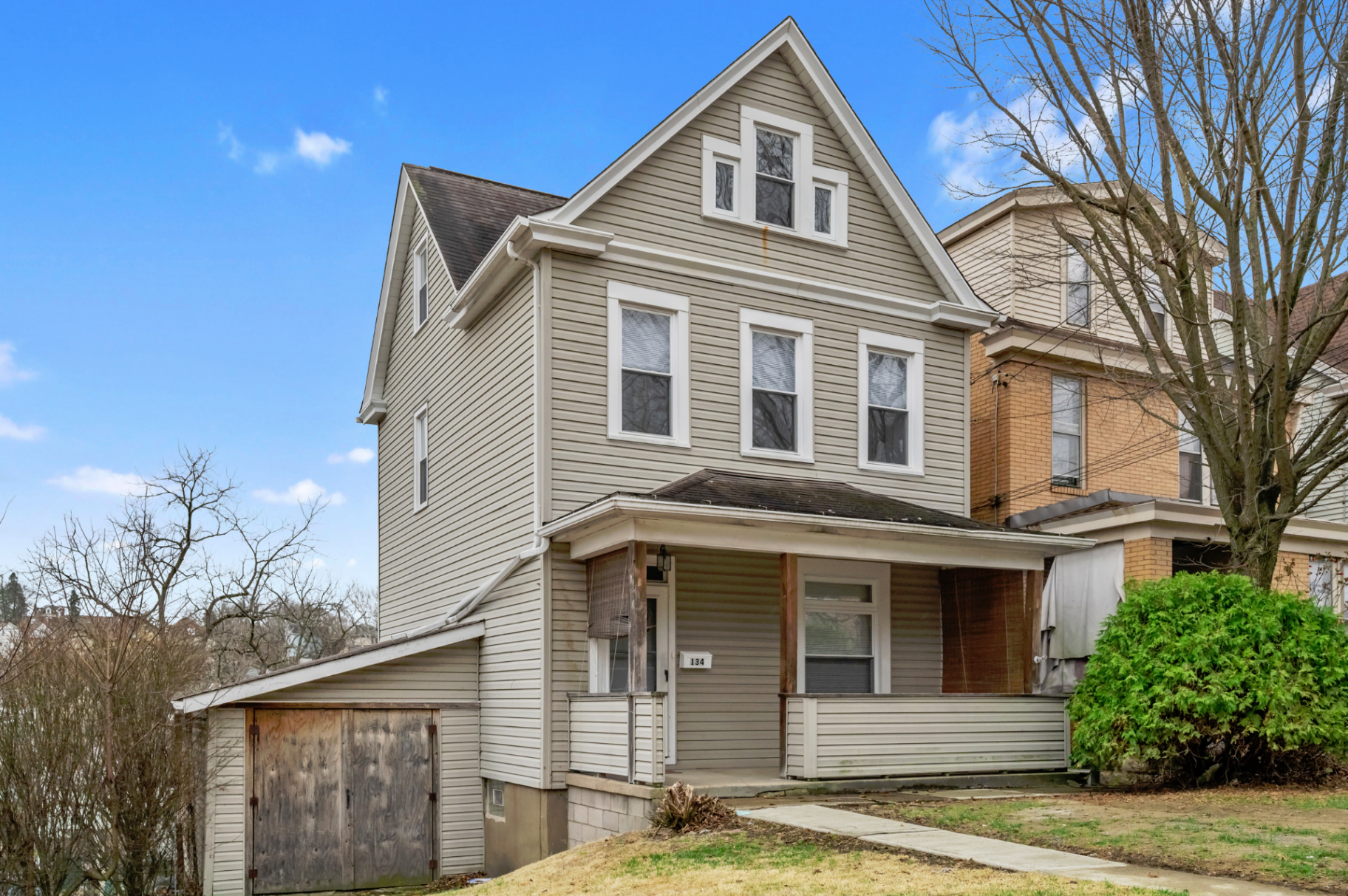 Pre-renovation Pittsburgh rental property